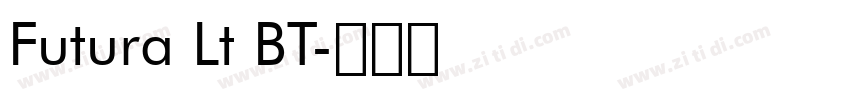 Futura Lt BT字体转换